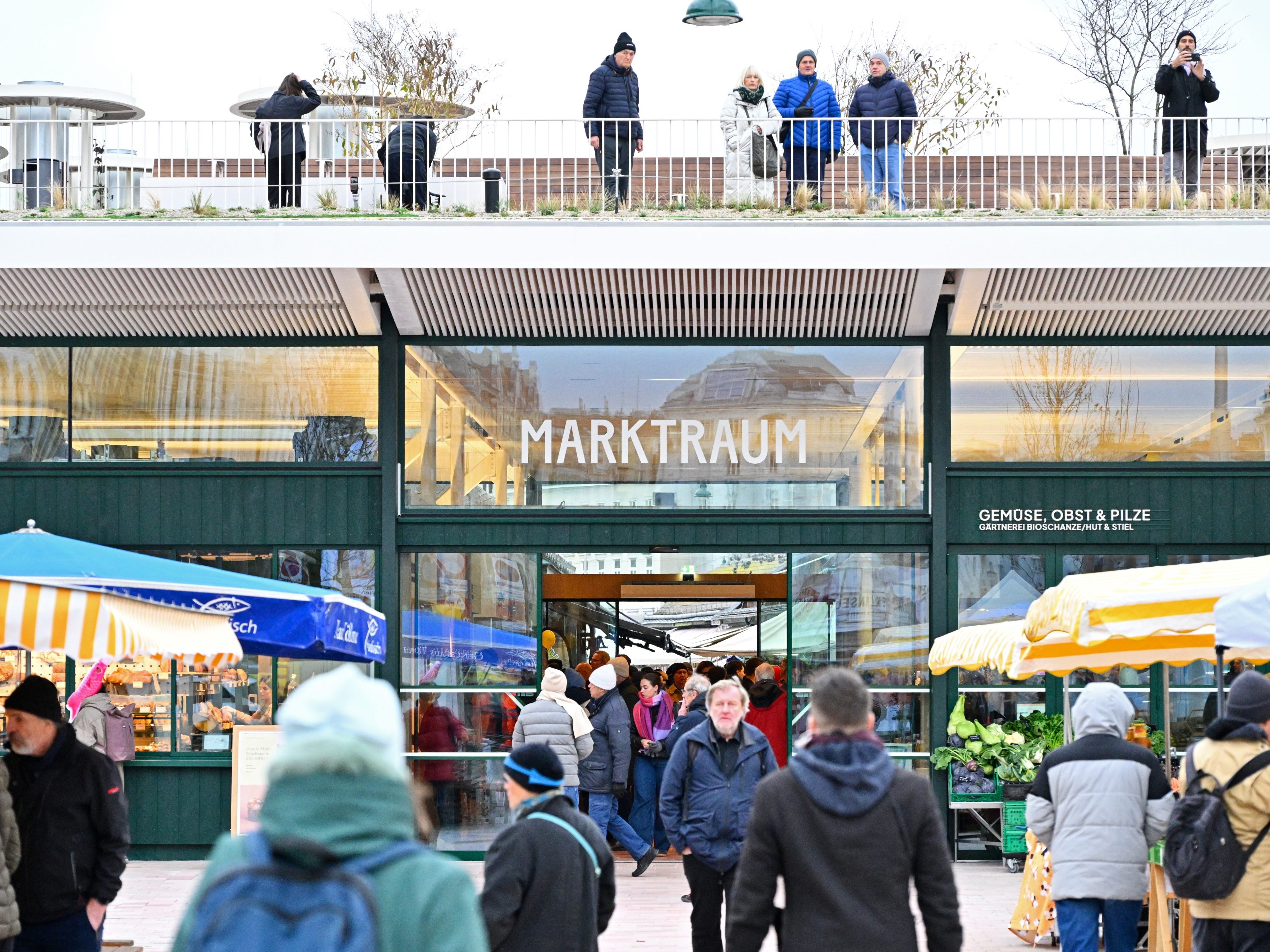 Eröffnung des neuen Marktraums am Naschmarkt.