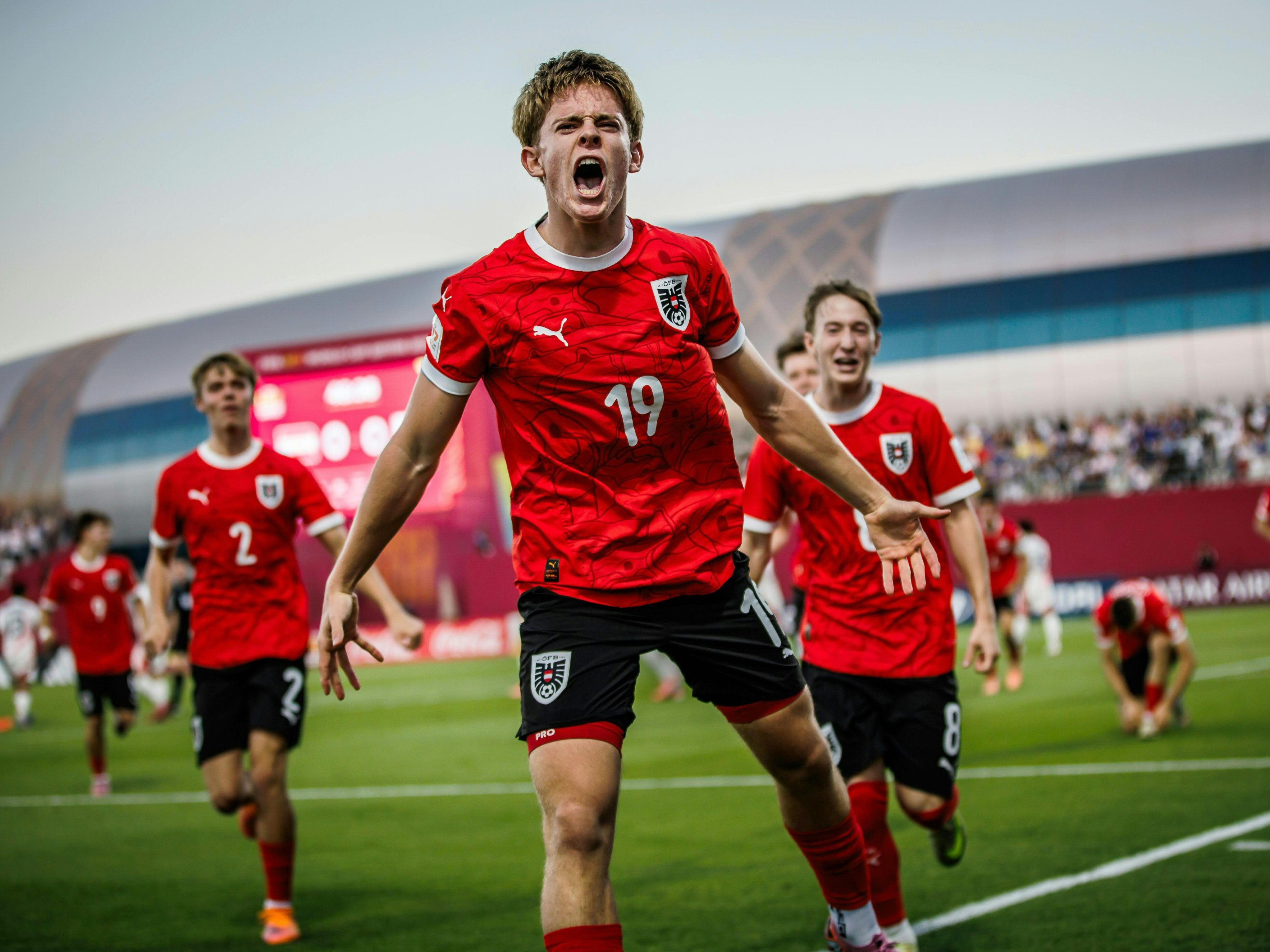 Sensation in Doha: Das Österreichische U17-Team steht im WM-Halbfinale.