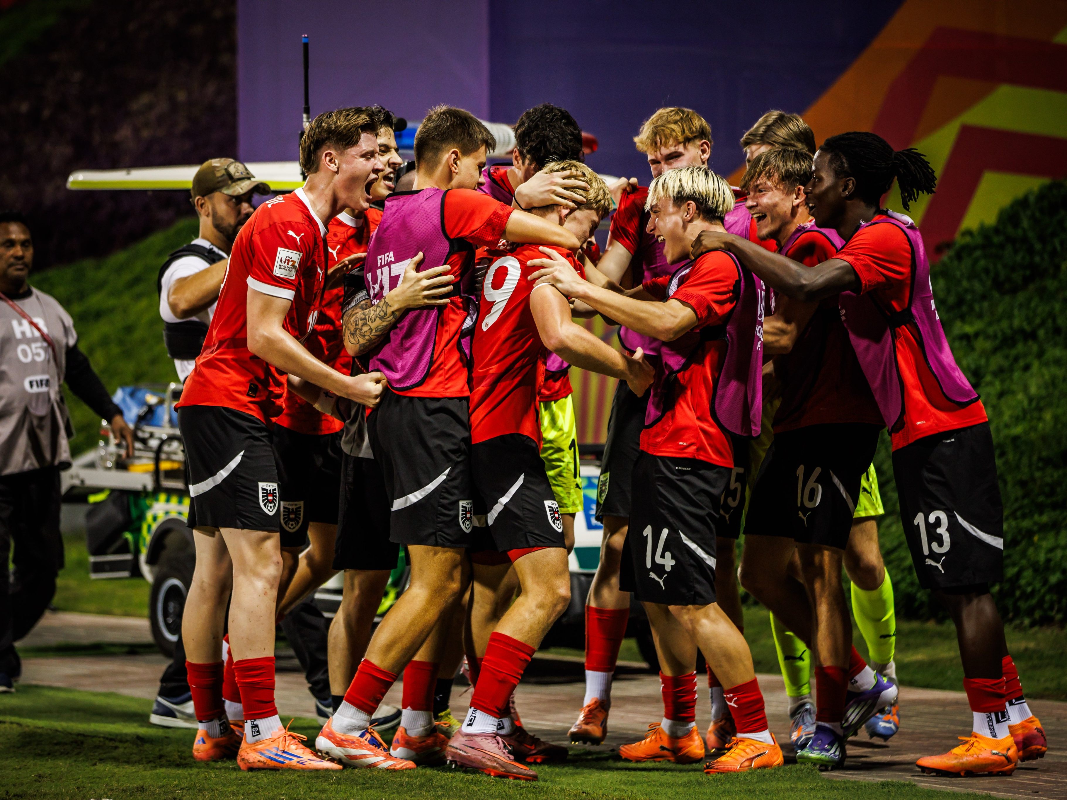 Showdown in Katar: Österreichs U17 will den Titel.