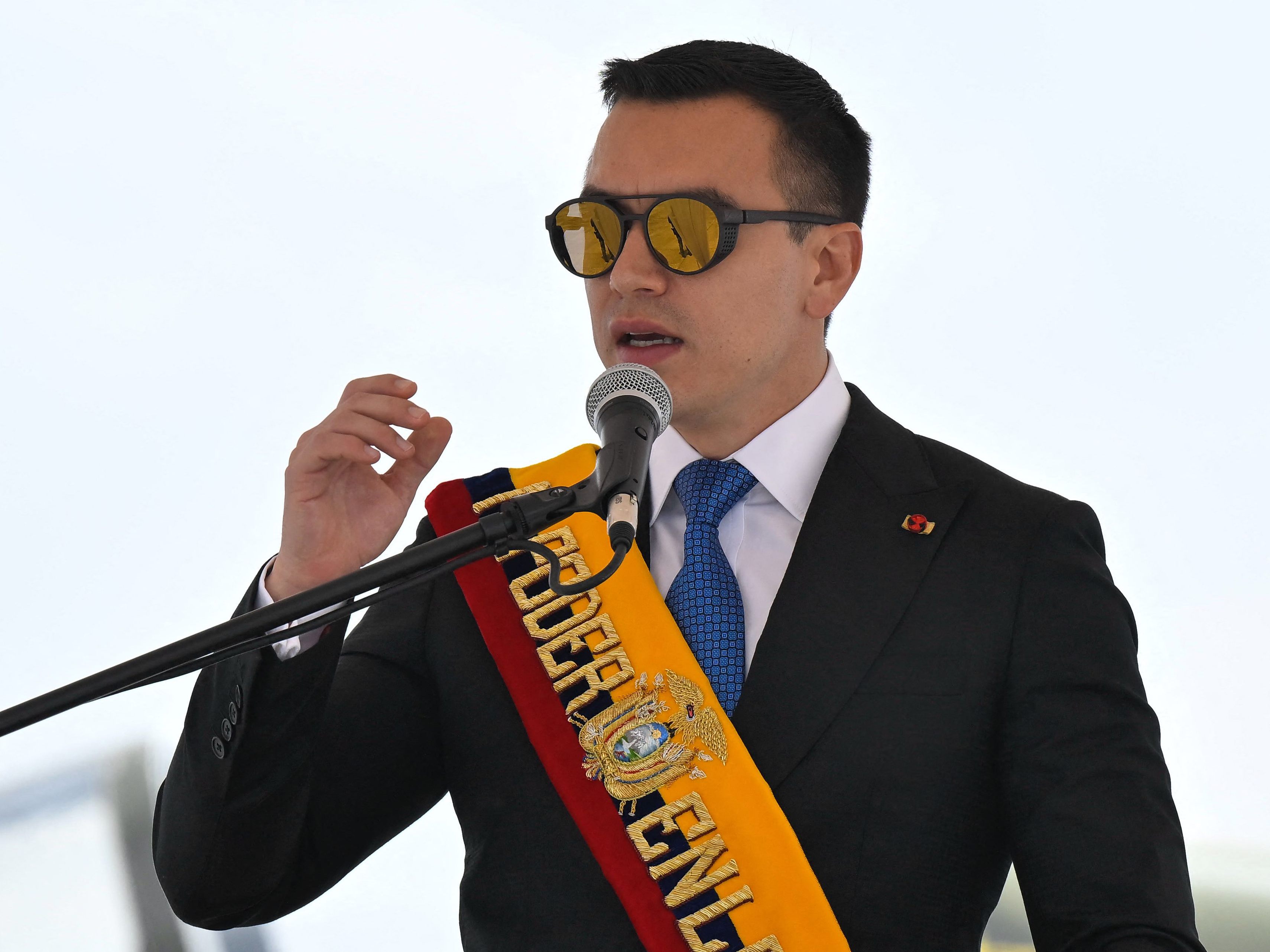 Ecuadors Präsident Daniel Noboa feierte den gemeinsamen Ermittlungserfolg.