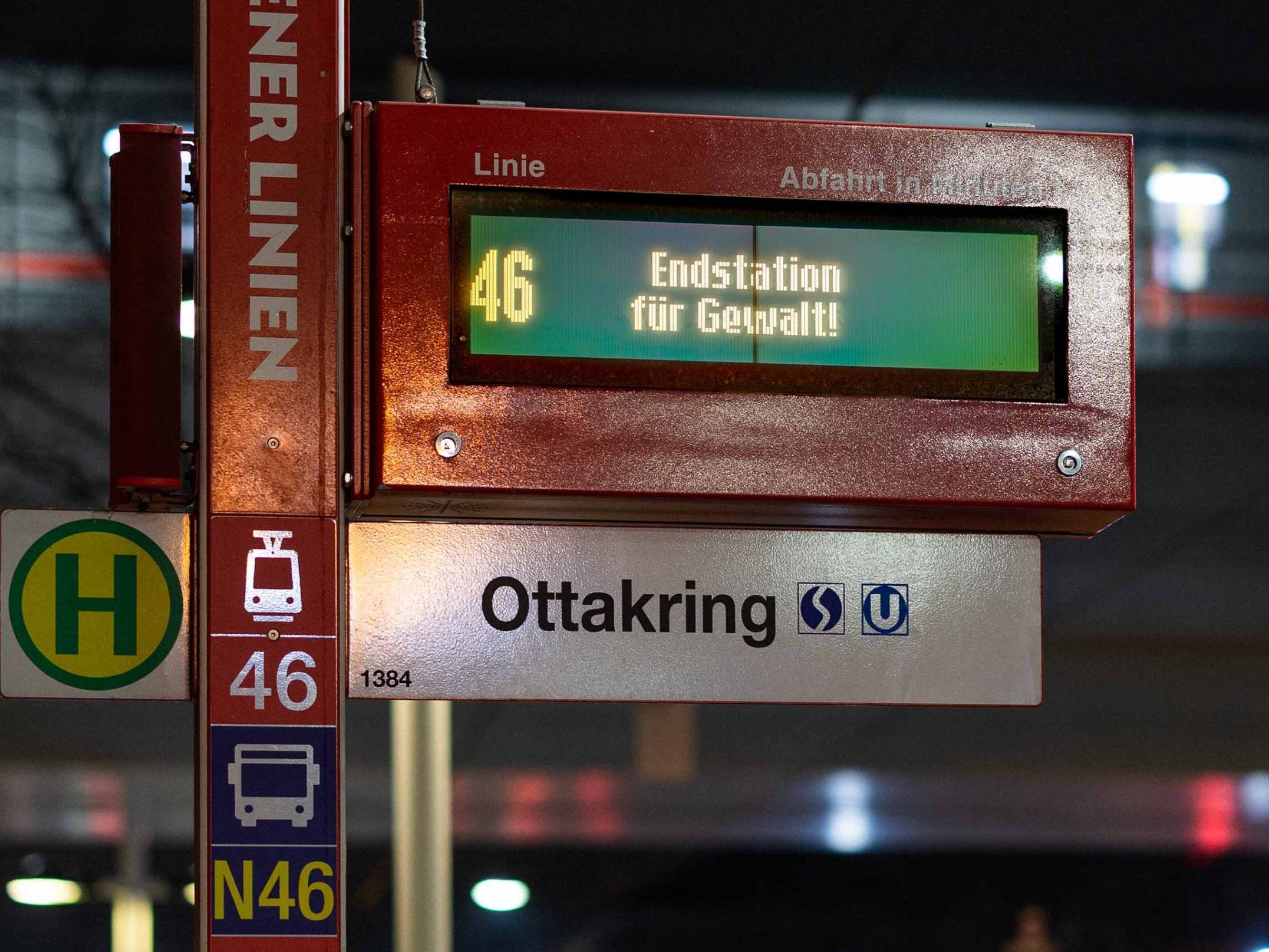 Die Wiener Linien setzen in Öffi-Stationen ein sichtbares Zeichen gegen Gewalt.