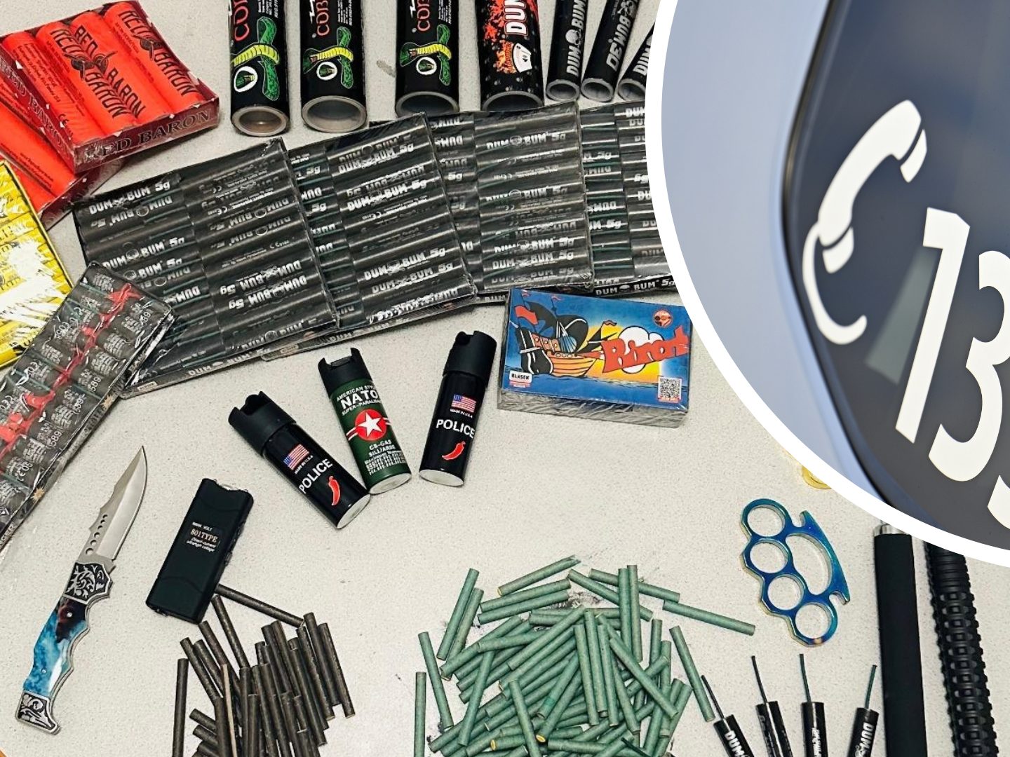 Diese Gegenstände stellte die Polizei sicher.