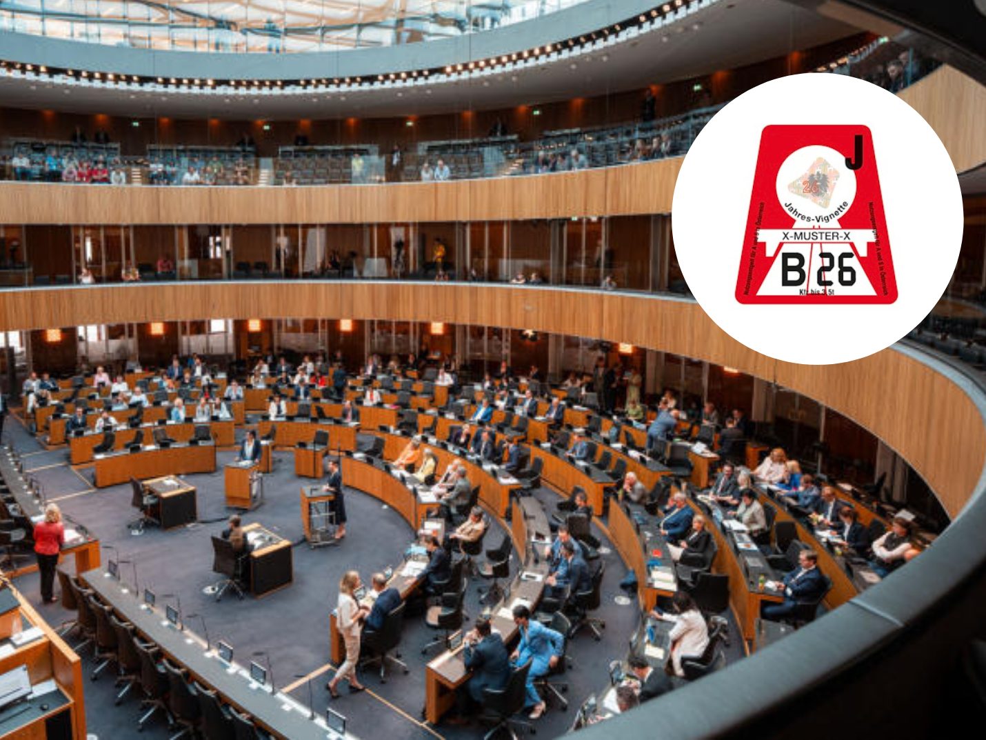 Der Nationalrat tagt kommende Woche zum Aus der Klebevignette.