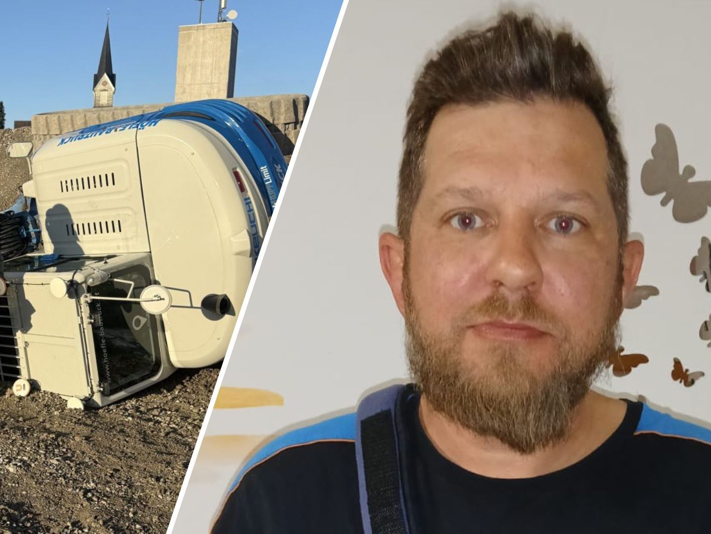 Thomas Carli verunfallte am Dienstag mit seinem Bagger.