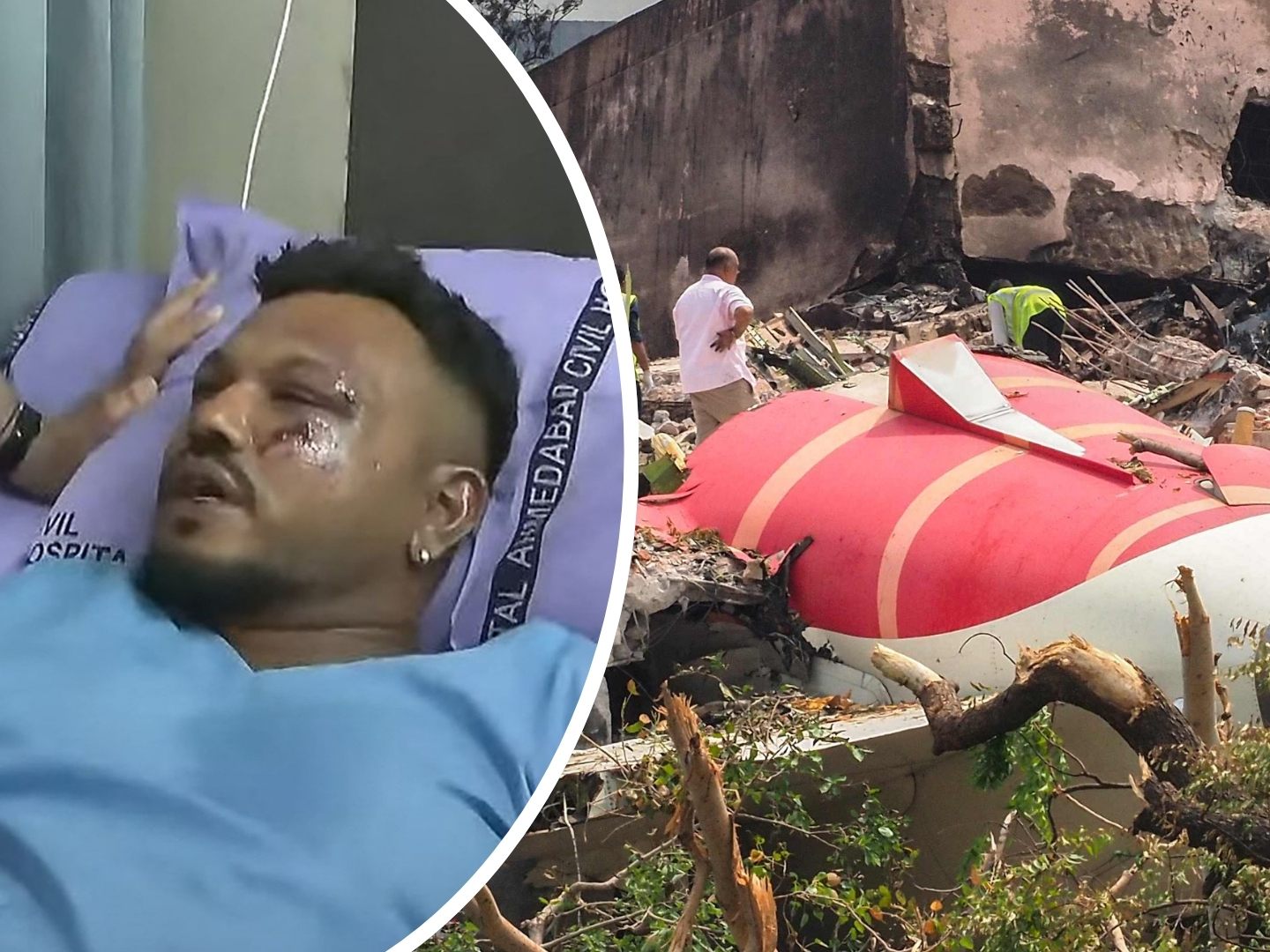 Vishwash Kumar Ramesh überlebte als Einziger den Absturz von Air-India-Flug 171.