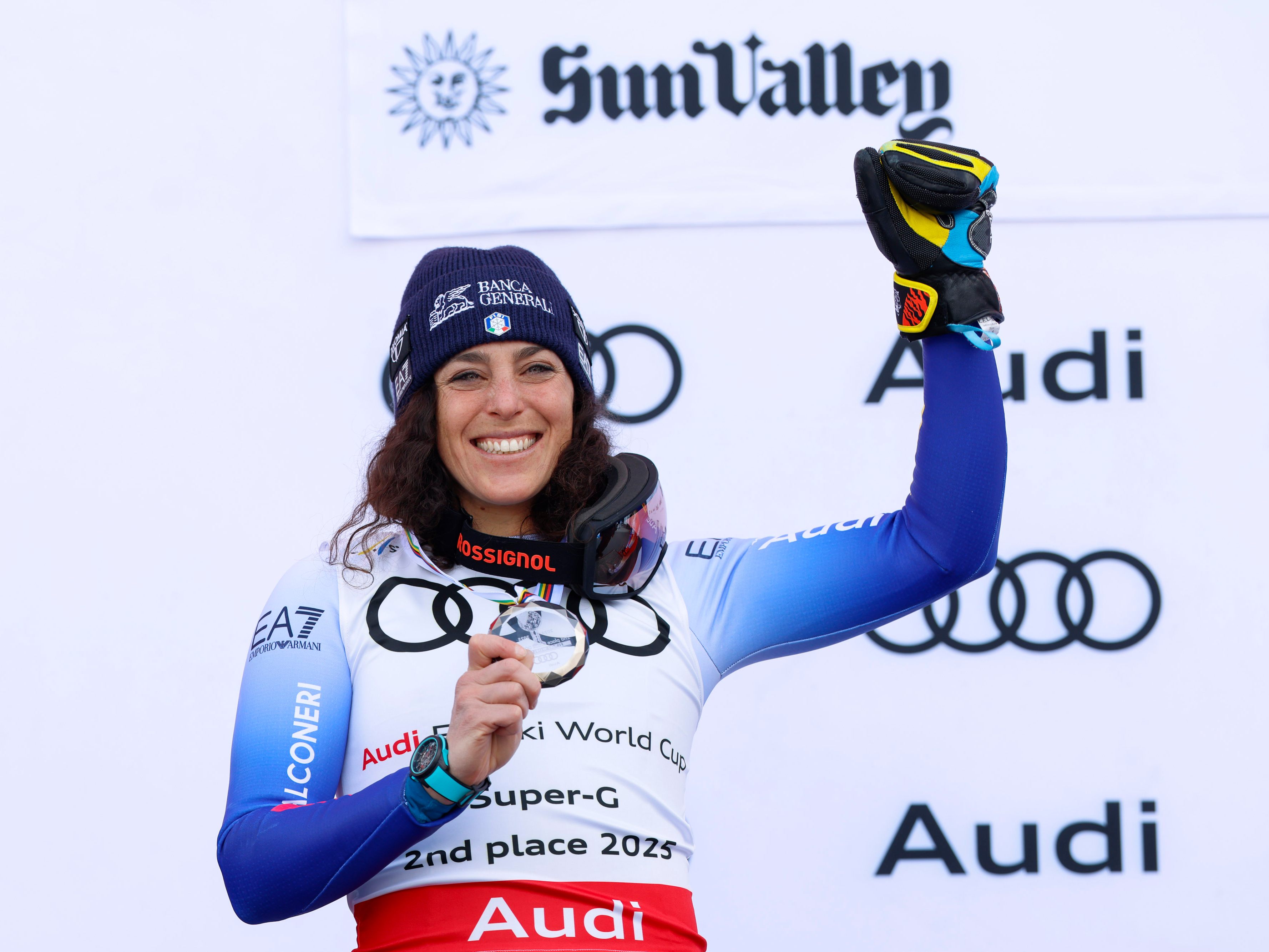 Federica Brignone belegte den zweiten Platz in der Super-G Gesamtwertung der Saison 2024/25.