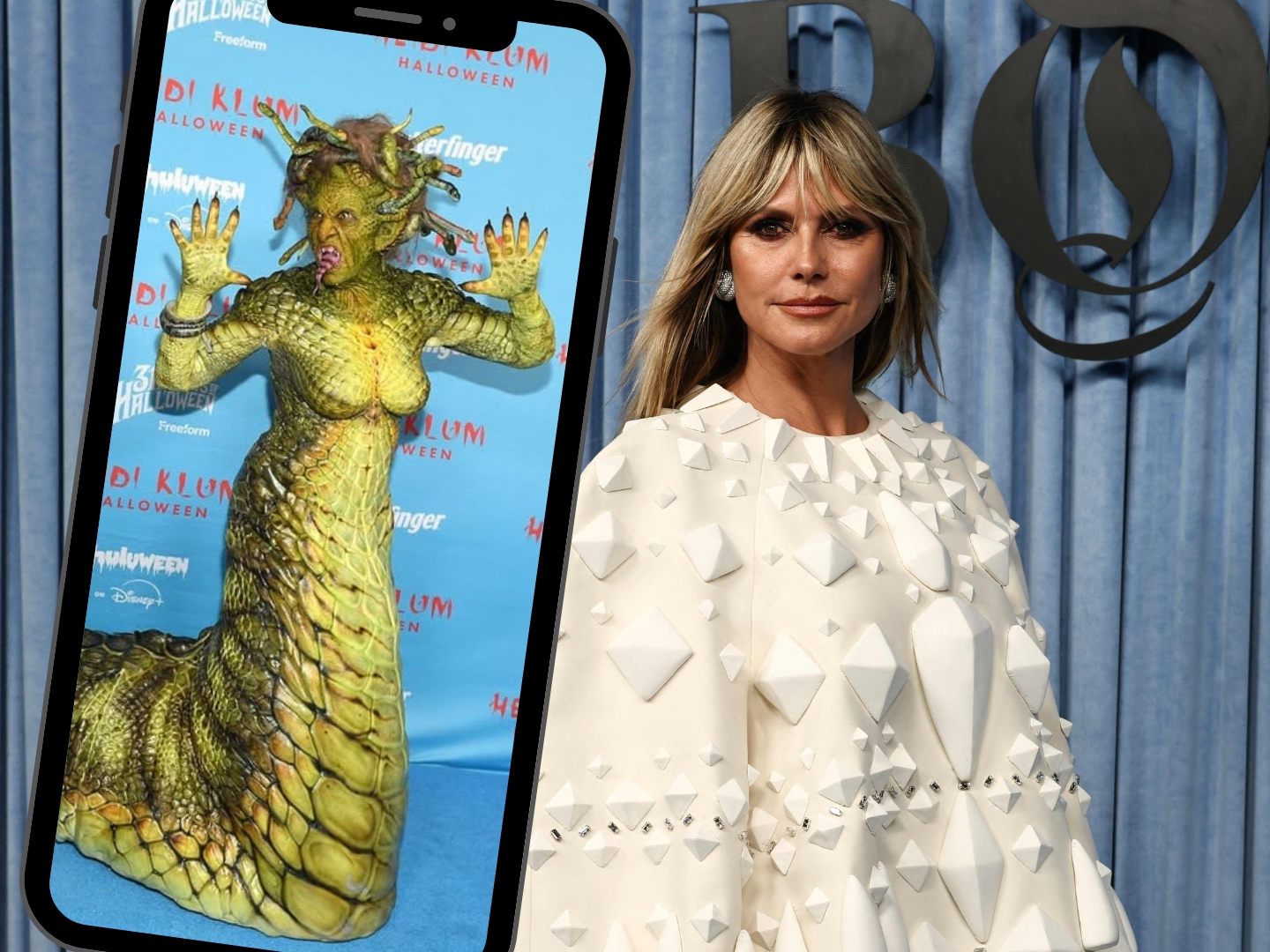 Heidi Klum verwandelte sich zu Halloween in eine monströse Medusa.