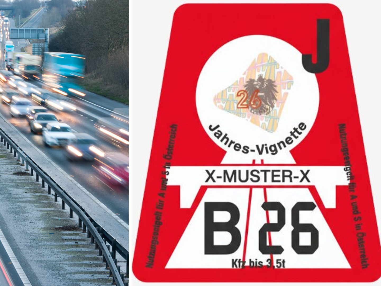 Die feuerrote Vignette 2026 ist da – und sie ist die letzte zum Kleben.