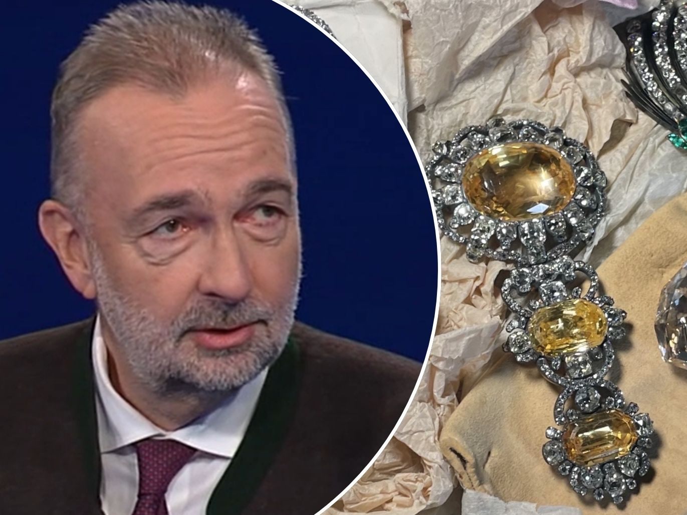 Karl Habsburg verteidigte in der "Zib2" den Anspruch auf den Familienschmuck