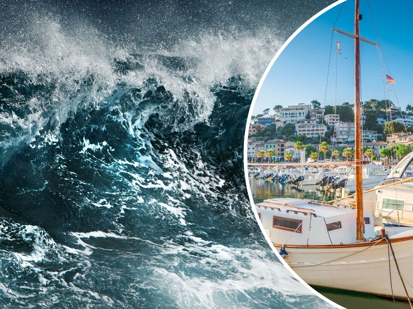 Monsterwellen im Urlaubsparadies erwartet (SYMBOLBILD)