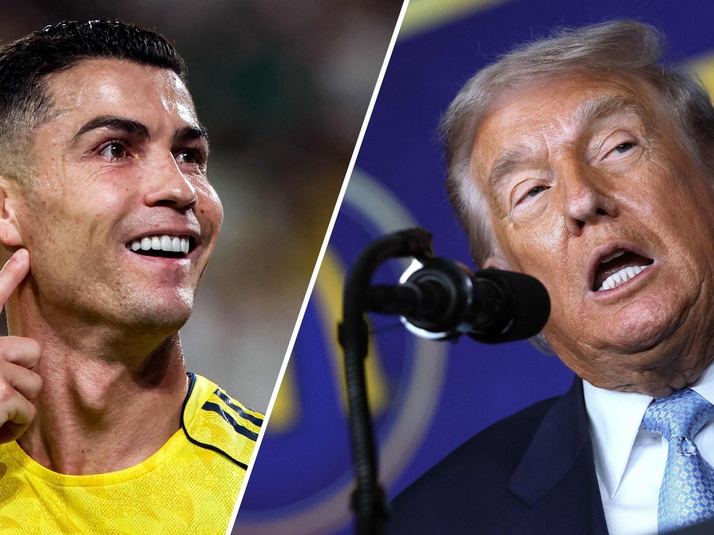 Cristiano Ronaldo war zu Gast bei Trumps Dinner.