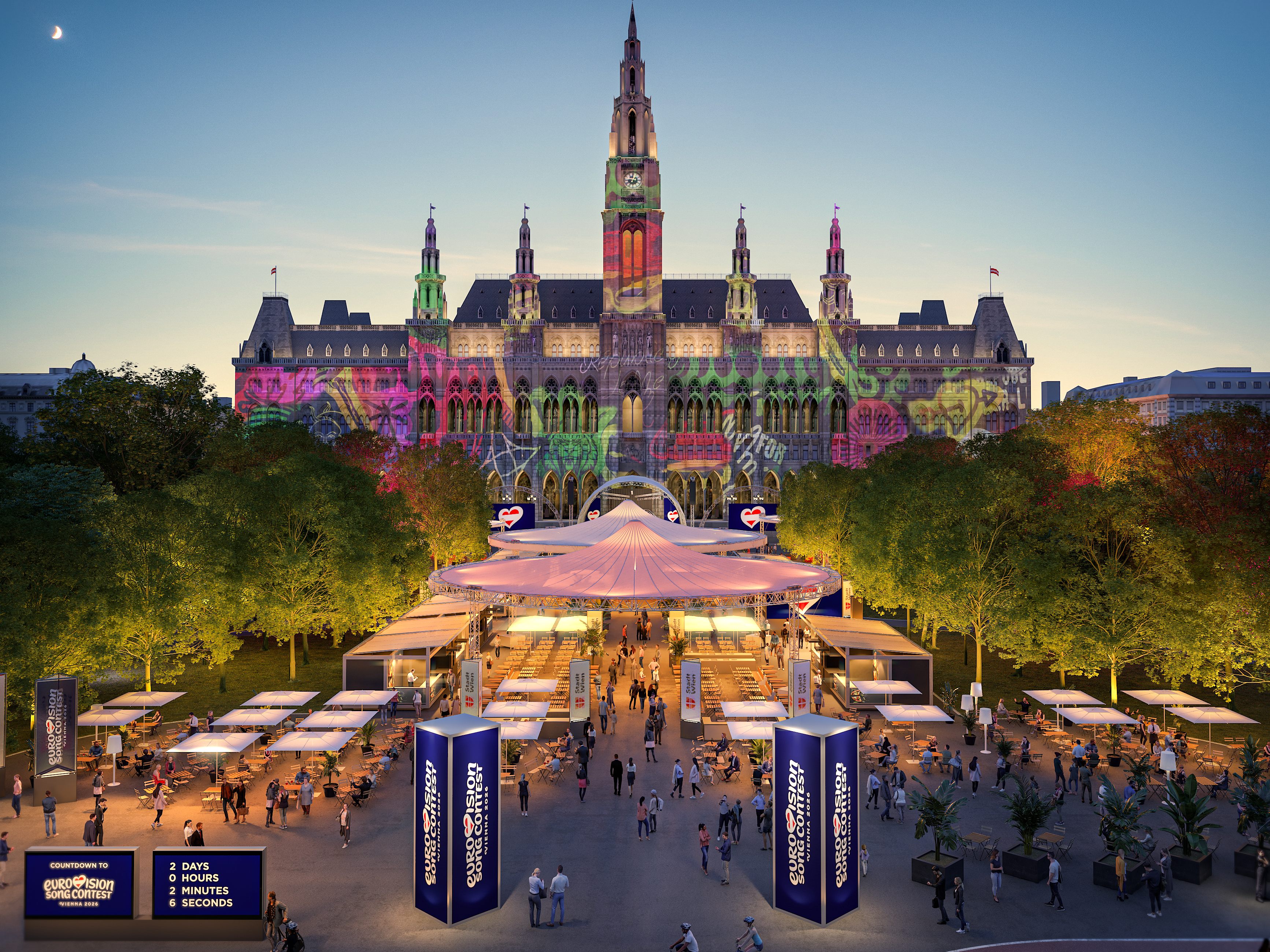 Gefeiert wird nicht nur in der Stadthalle: Neben der eigentlichen Eventlocation wird kommendes Jahr auch das Rathaus bzw. der Rathausplatz im Zentrum stehen.