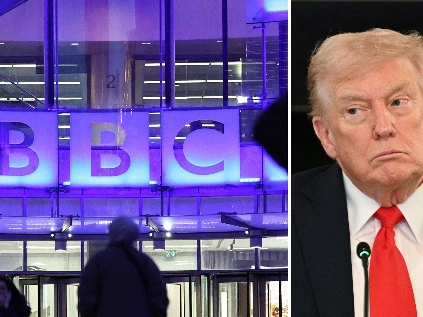 Nach Trumps Drohung mit einer Milliardenklage zieht die BBC eine "Panorama"-Folge über seine Kapitol-Rede zurück und entschuldigt sich.