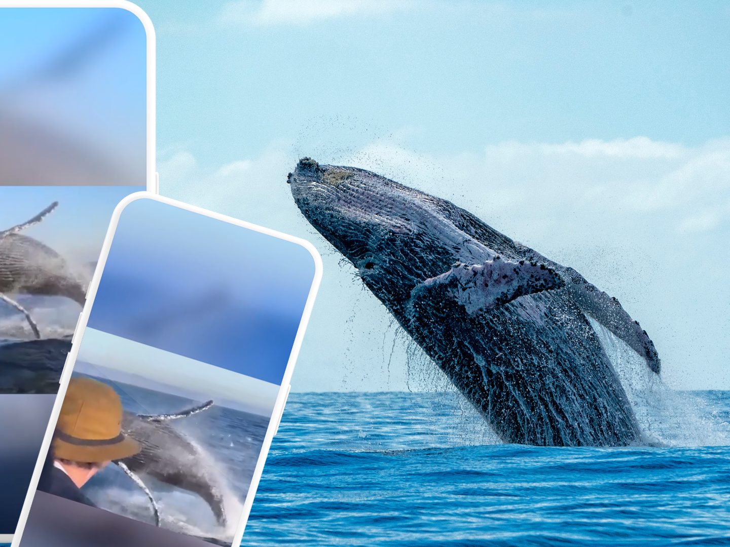 Touristen geduscht: Buckelwal überrascht vor Newport Beach