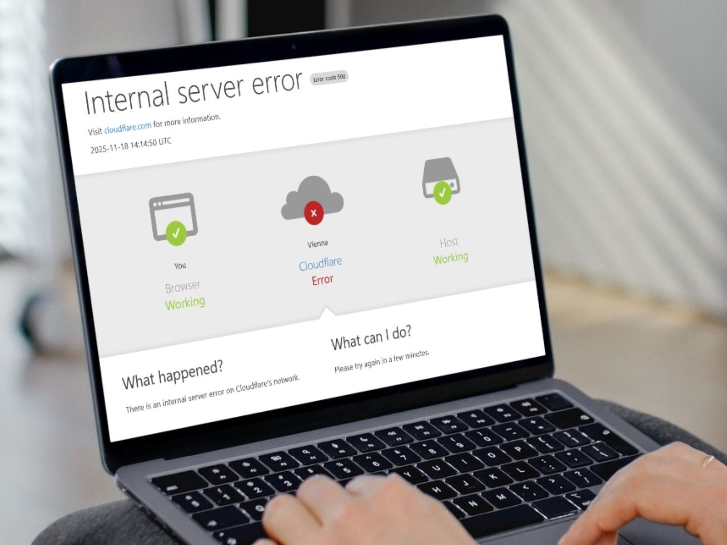 Technische Probleme bei Cloudflare.