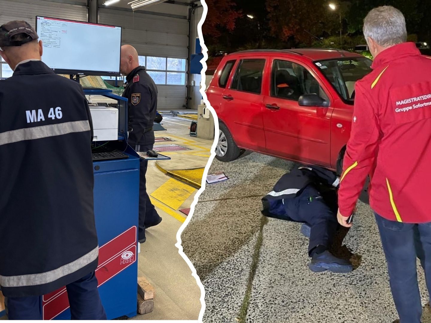 Die Gruppe Sofortmaßnahmen führte Kontrollen in mehreren Wiener Bezirken durch.