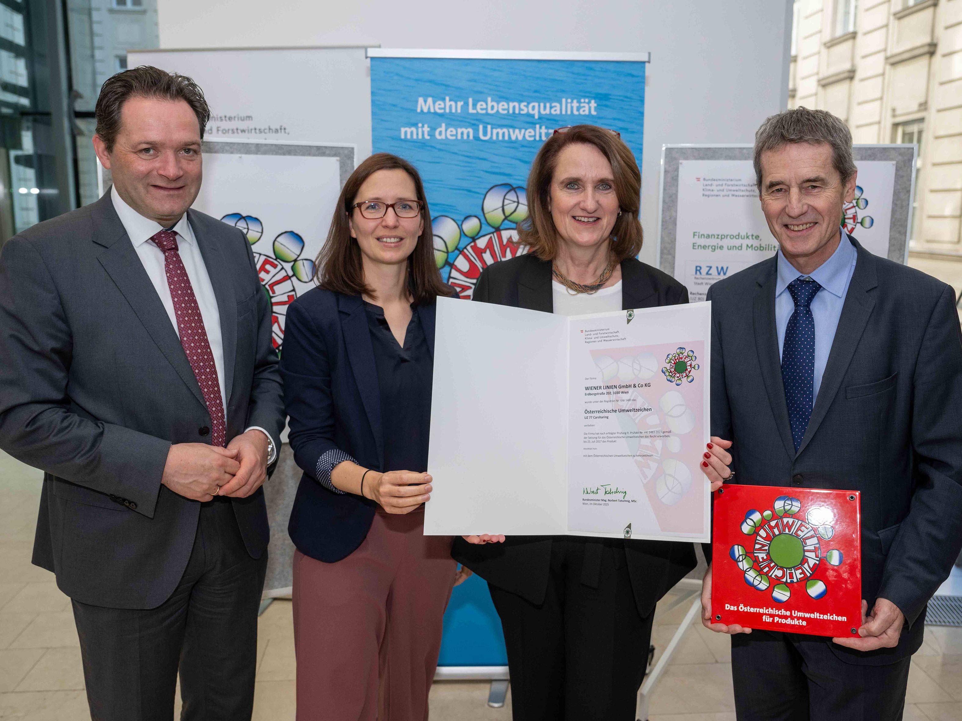 Auch die Wiener Linien gehören zu den ausgezeichneten Betrieben.