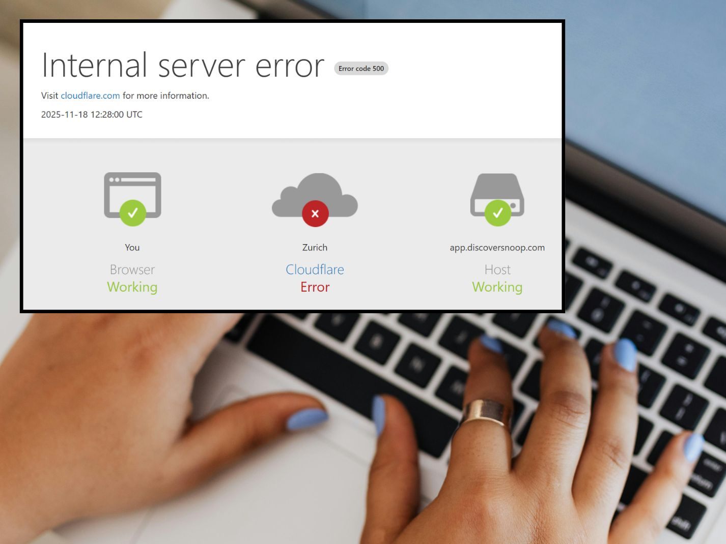 Cloudflare-Störung legt große Dienste lahm.