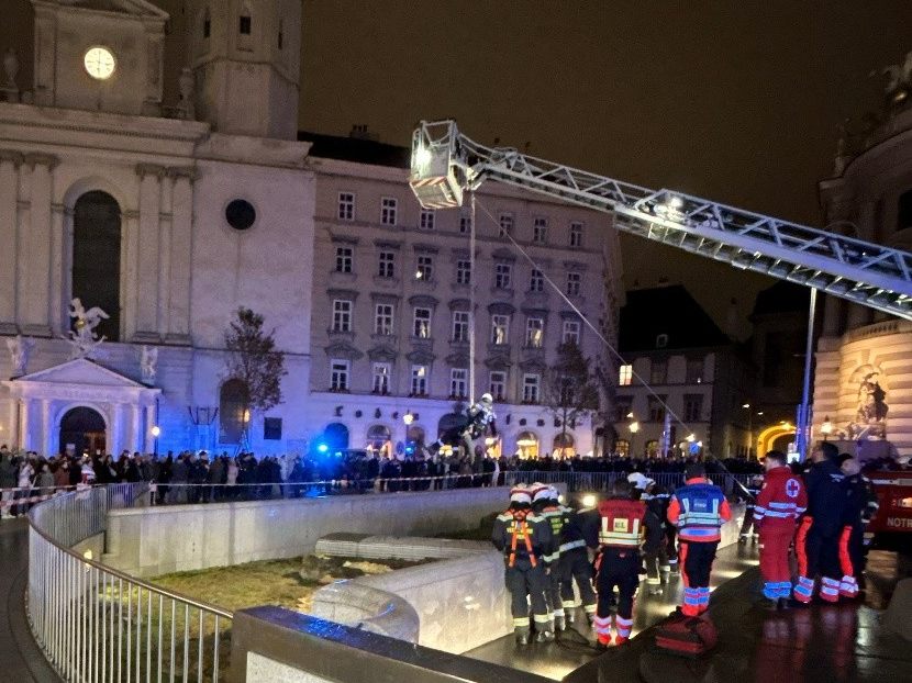 Ein 37-Jähriger stürzte in die Ausgrabungsstätte am Wiener Michaelerplatz.