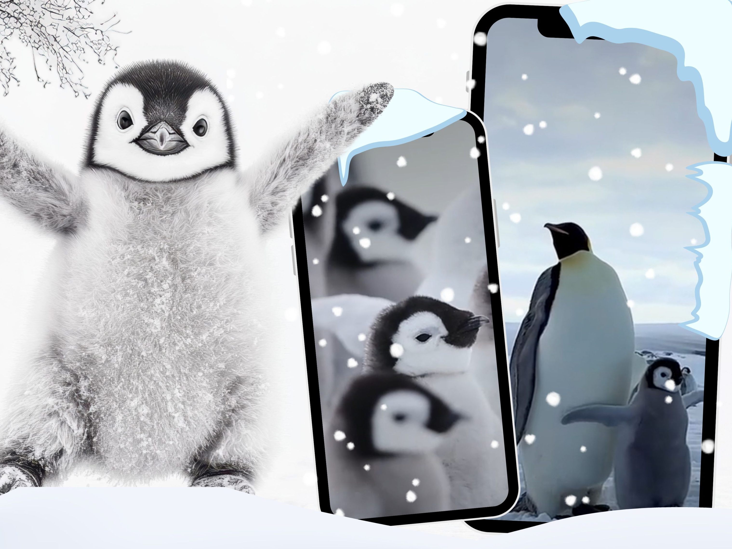 Naturfotograf zeigt bezaubernde Pinguinküken.