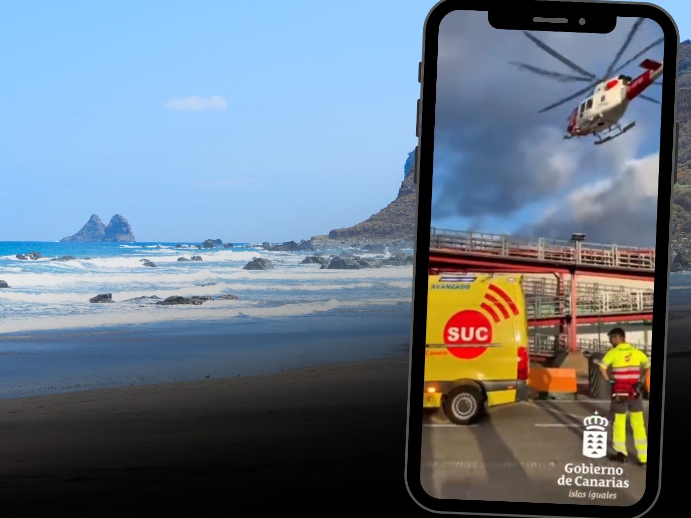 Drei Tote bei Badeunfällen auf Teneriffa – hohe Wellen reißen Menschen ins Meer.