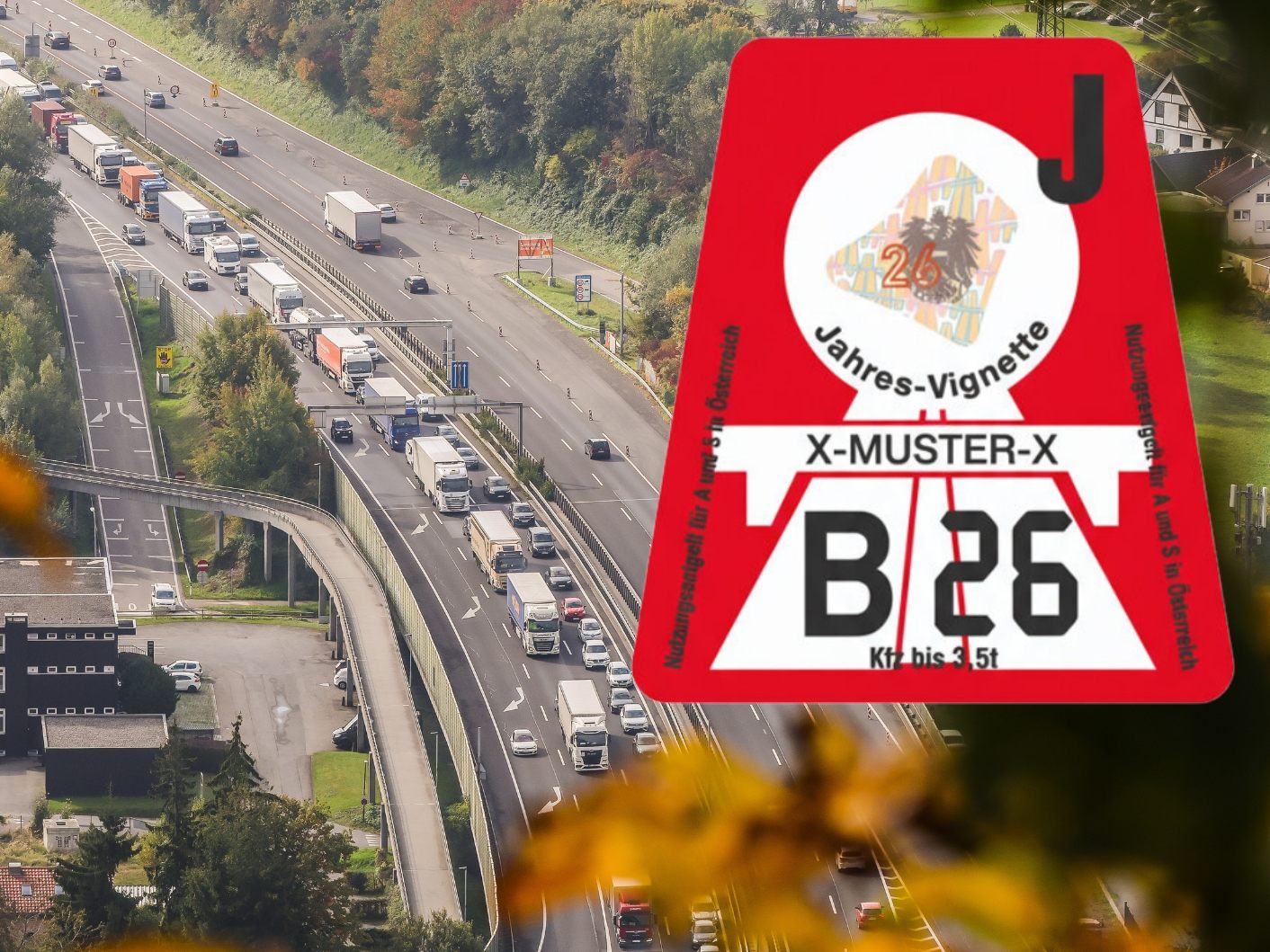 Was die Vignette 2026 kostet.