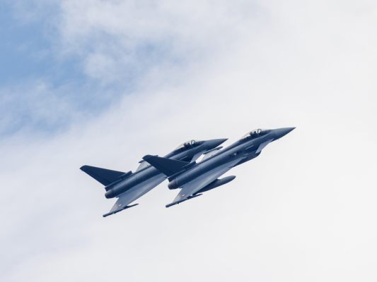 Zwei Eurofighter des Bundesheers bei einem Trainingsflug