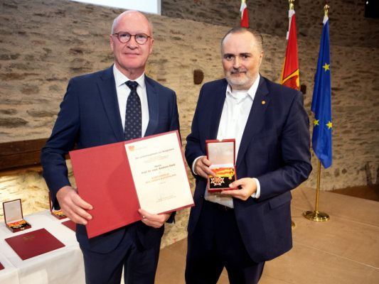 Dietz und Doskozil bei der Verleihung