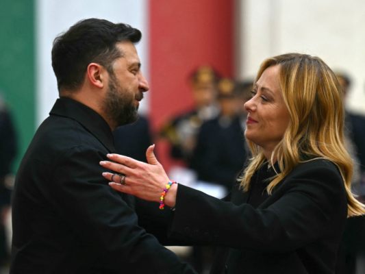 Selenskyj traf in Rom Italiens Premierministerin Meloni