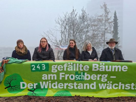 Die Westring-Gegner harren über Weihnachten aus
