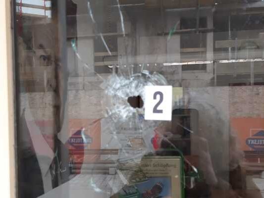 Auch das Parteilokal der Grünen war betroffen