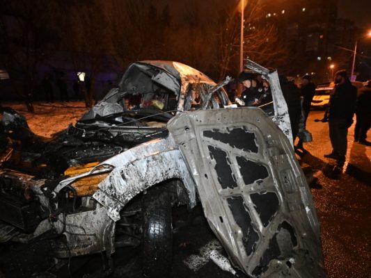 Raketenangriffe auf die Ukraine in der Nacht