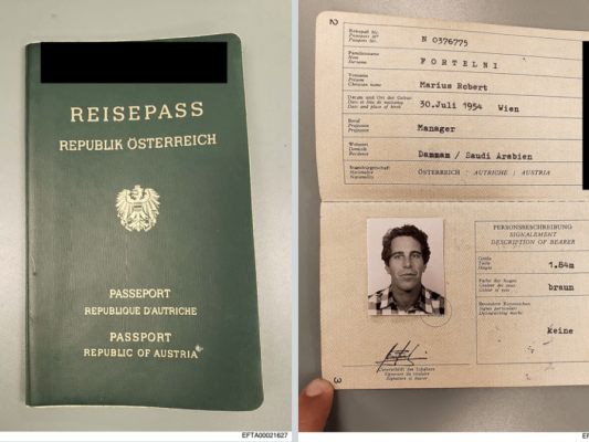 US-Jusitzministerium veröffentlichte Dokument mit Epsteins Bild