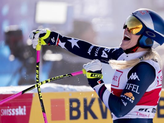 Grenzenloser Jubel bei Lindsey Vonn nach ihrem Husarenritt zum Sieg