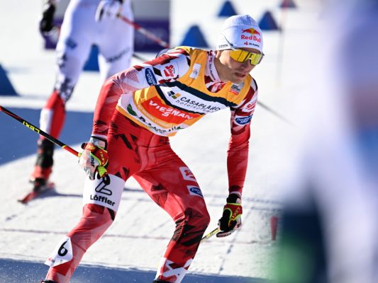 Johannes Lamparter am Samstag in Ramsau wieder auf dem Podest