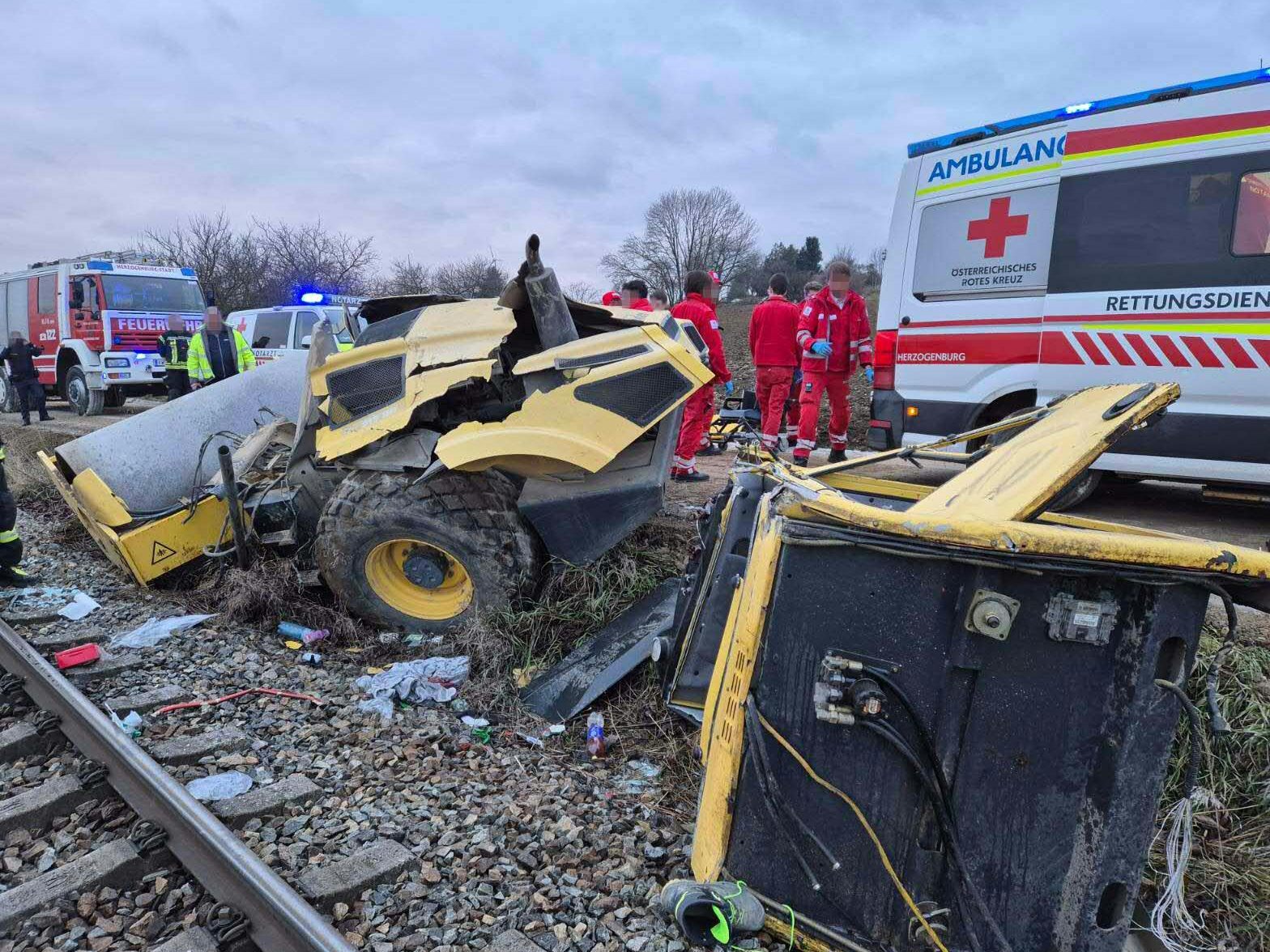 Der Unfall trug sich auf der Bahnstrecke Herzogenburg - Krems zu.