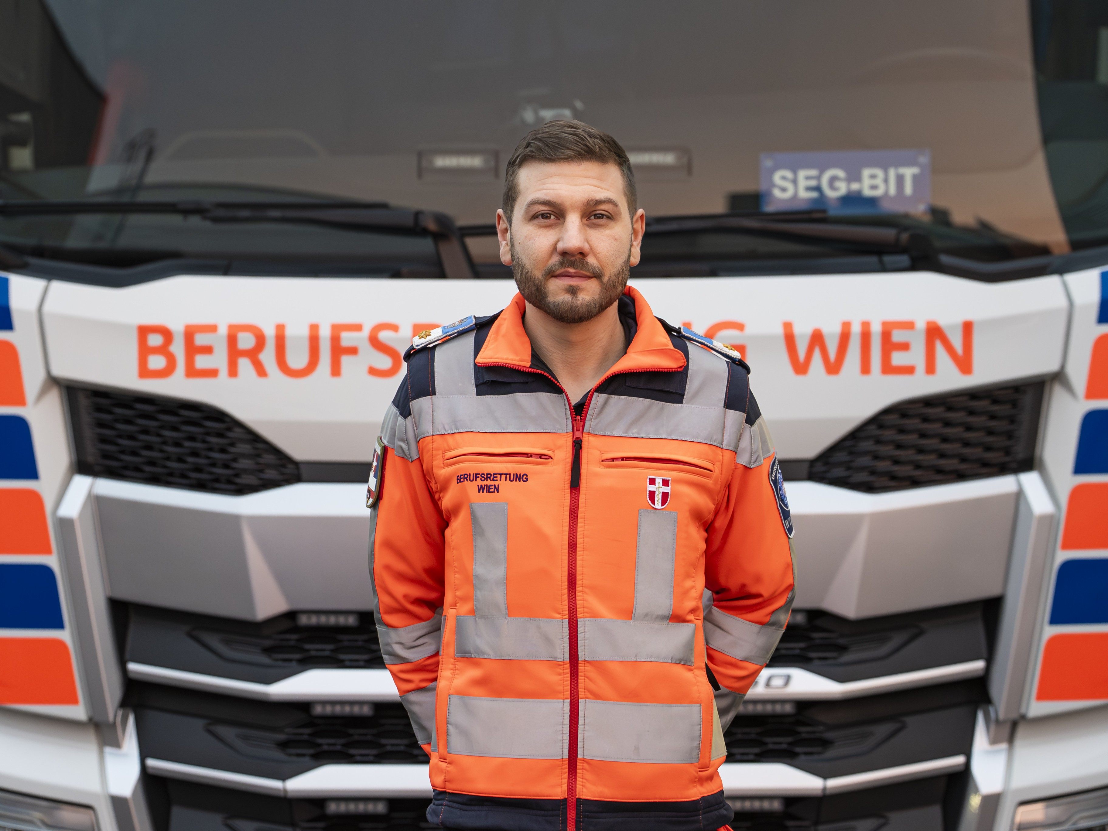 Mehr als ein Jahrzehnt bei der Wiener Berufsrettung: Stefan Schrammel.