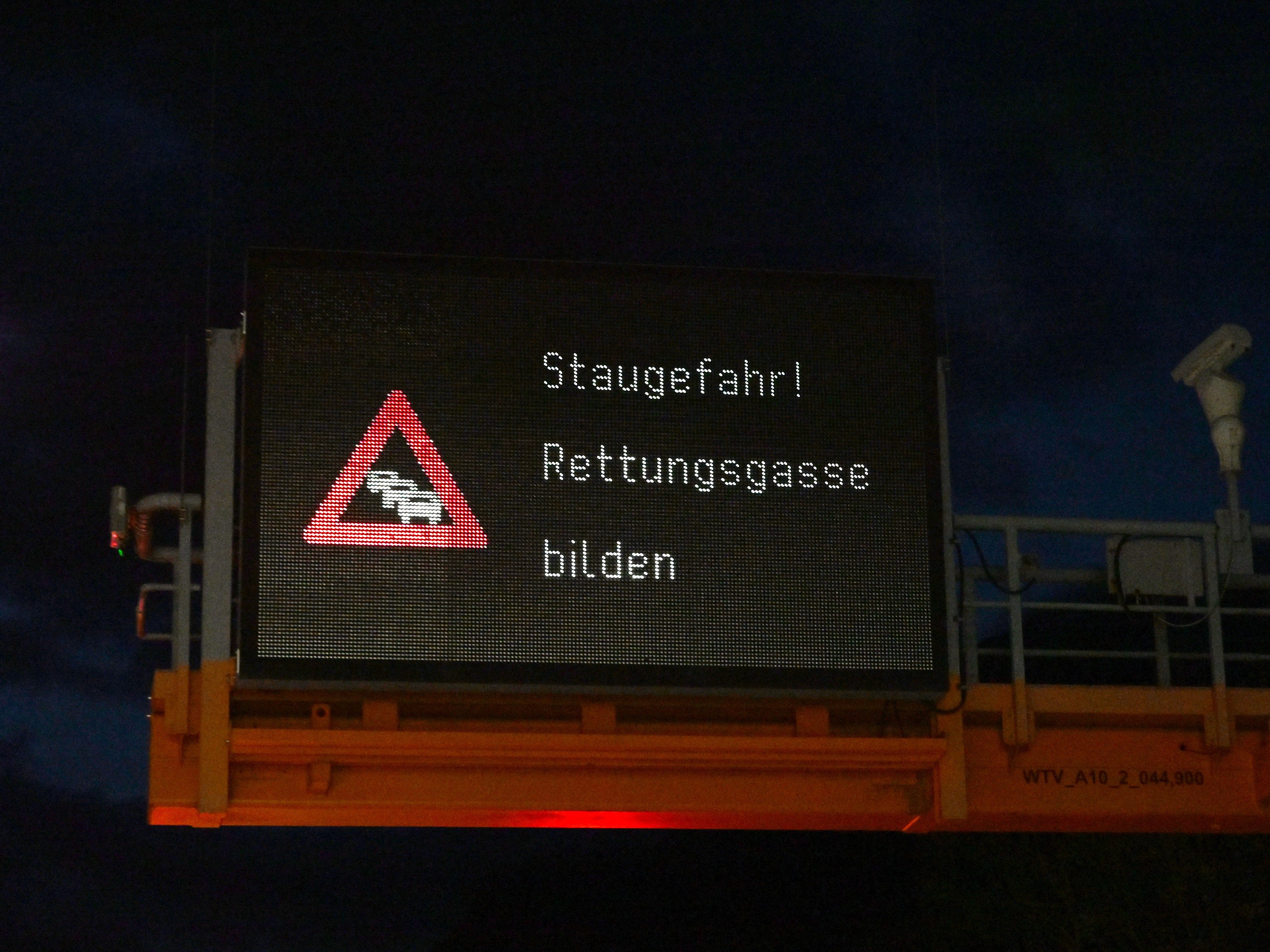 Der Zeitverlust betrug bis zu 50 Minuten.