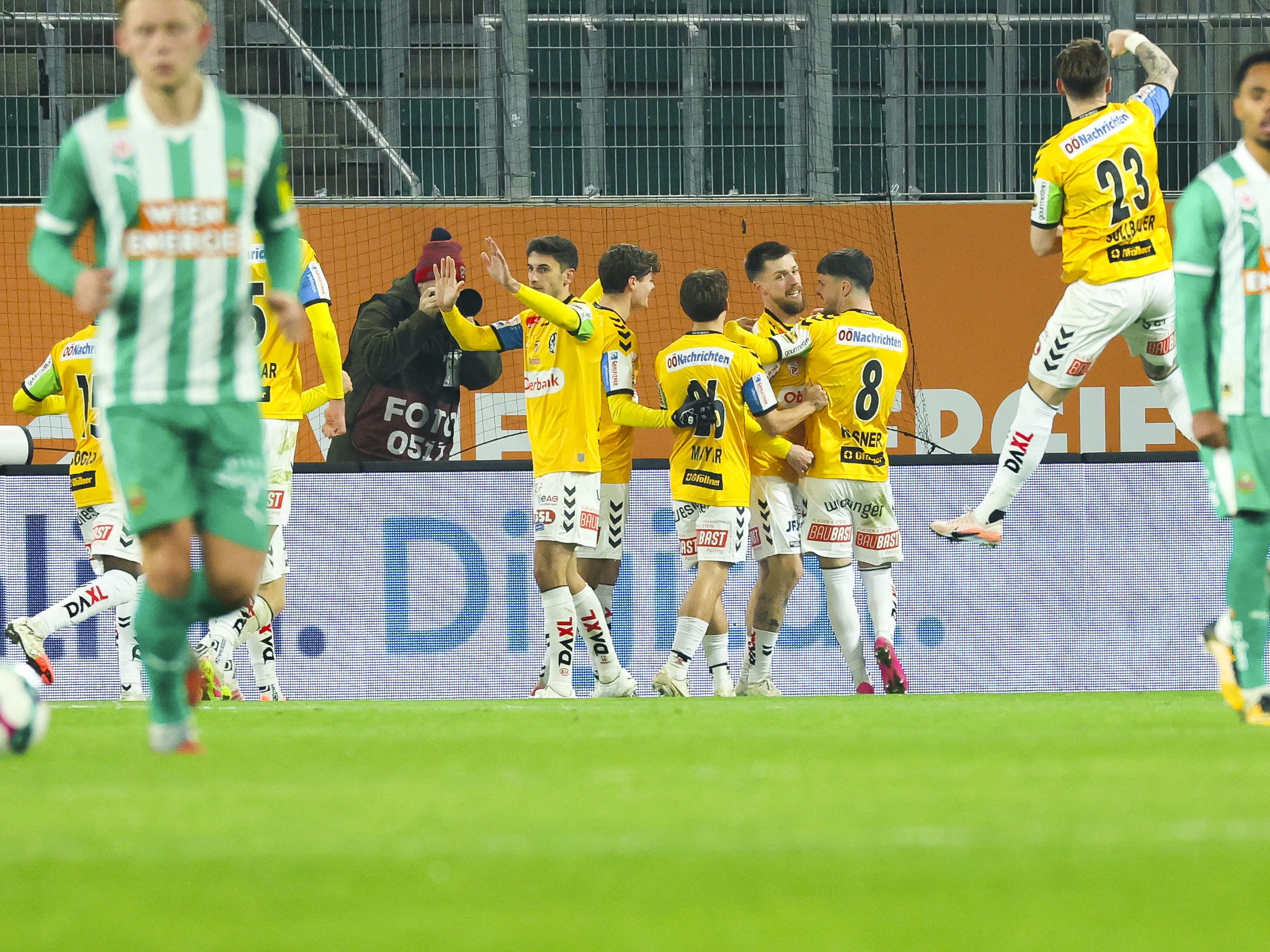 Das gab's noch nie: Rapid zieht in der Bundesliga daheim gegen Ried den Kürzeren.