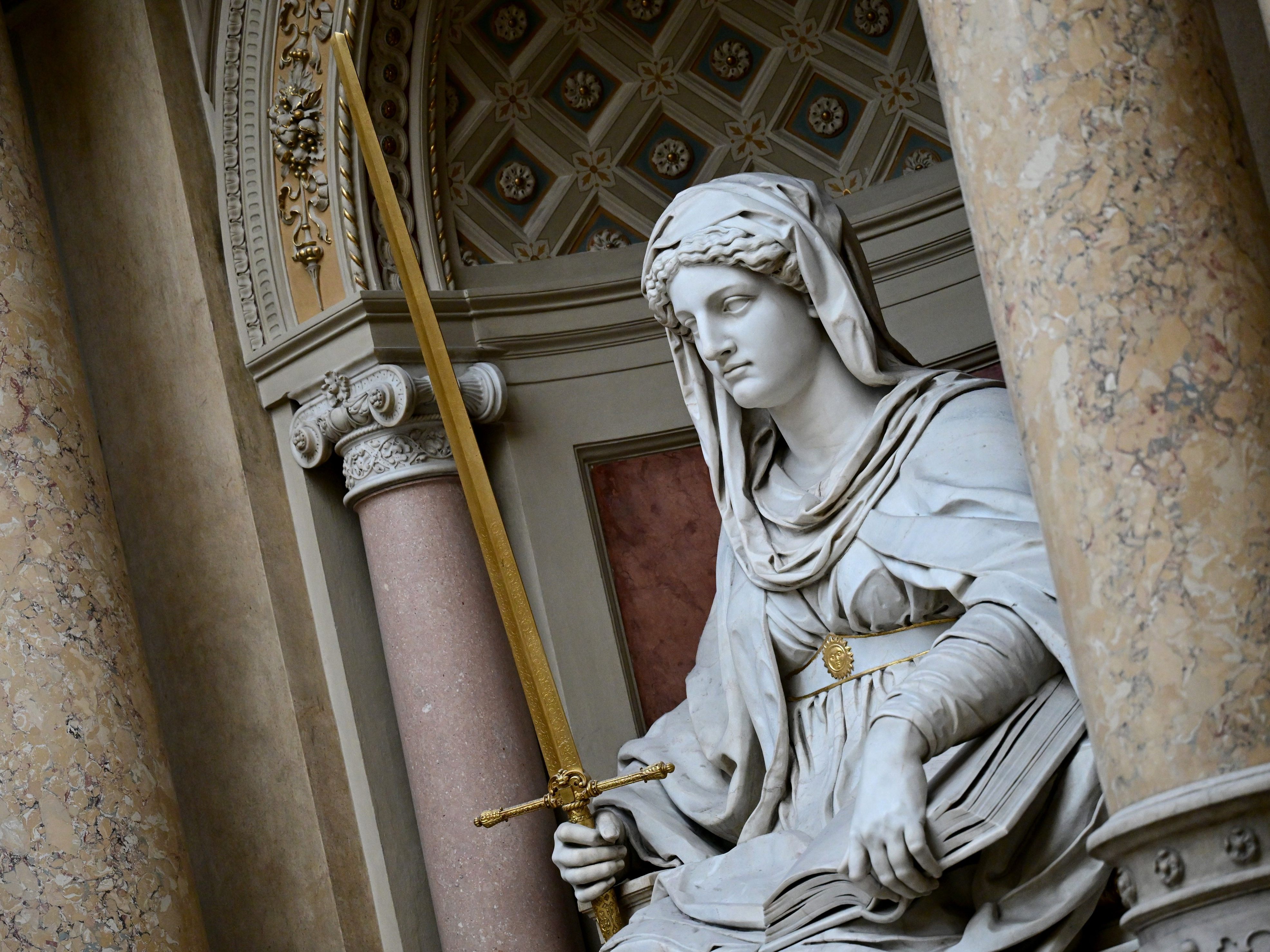 Innenansicht des Justizpalastes in Wien.