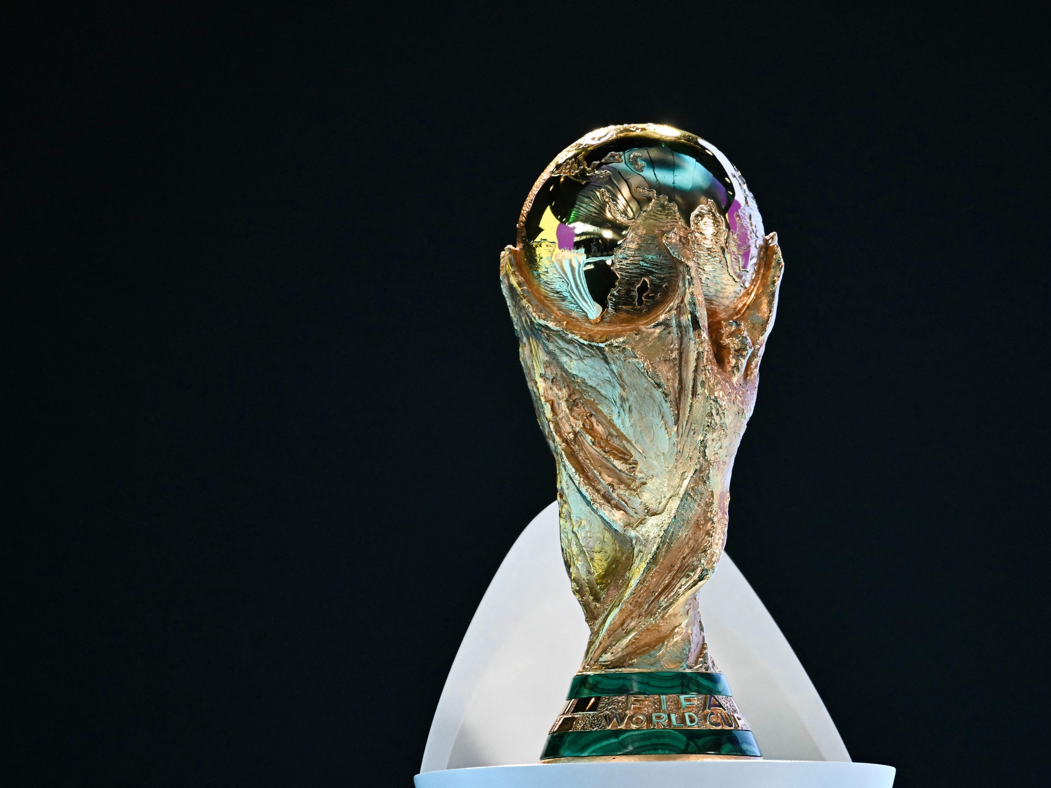 Wird nach Wien reisen: der WM-Pokal.