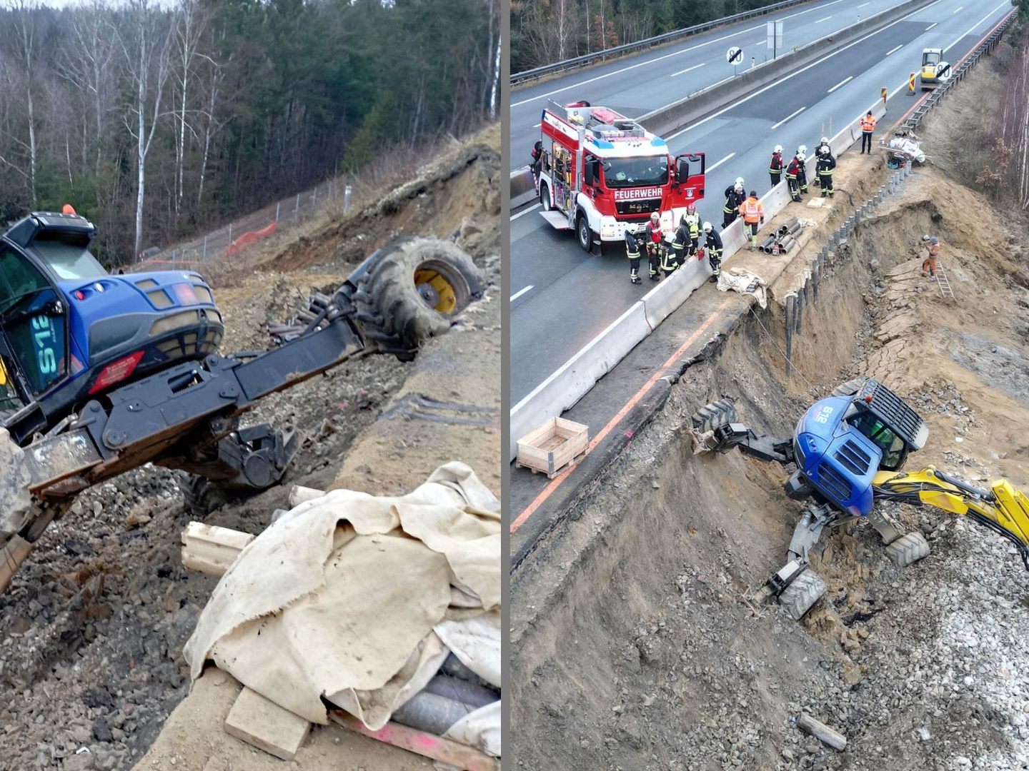 Auf der A2 ist nach einer Totalsperre wegen Hangrutschgefahr nun ein Fahrstreifen befahrbar.