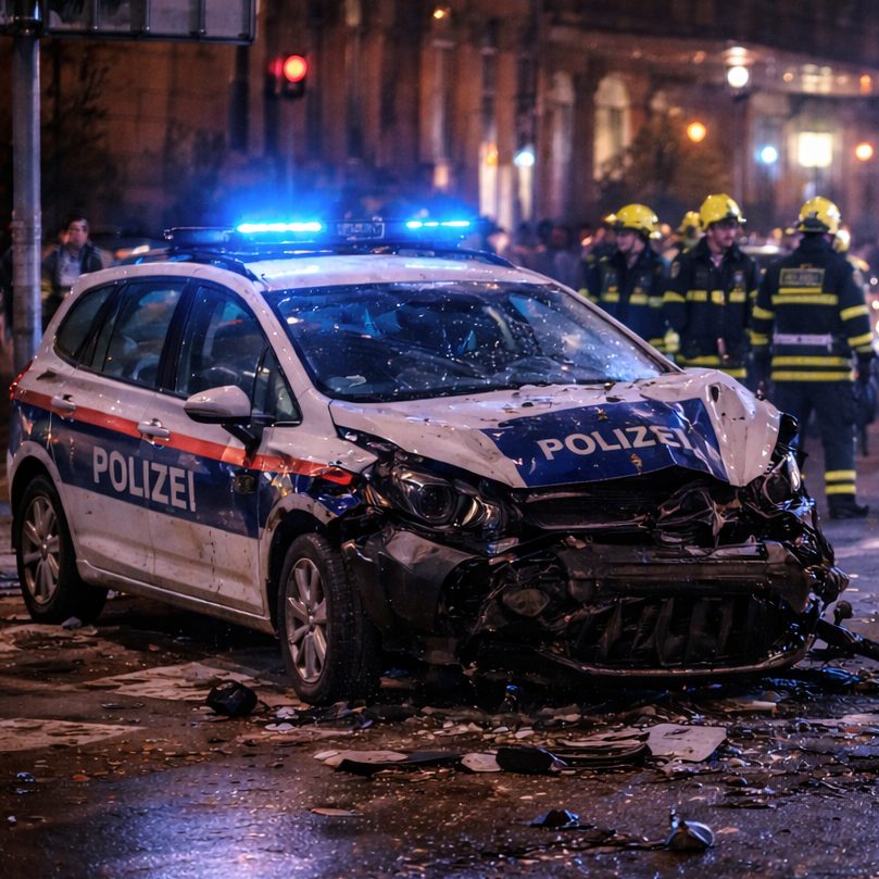 Bei dem Unfall wurden die Fahrzeuge schwer beschädigt.