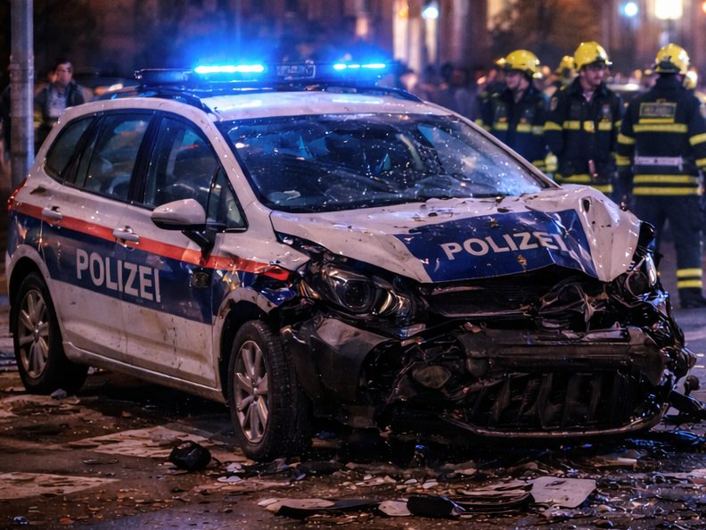 Bei dem Unfall wurden die Fahrzeuge schwer beschädigt.