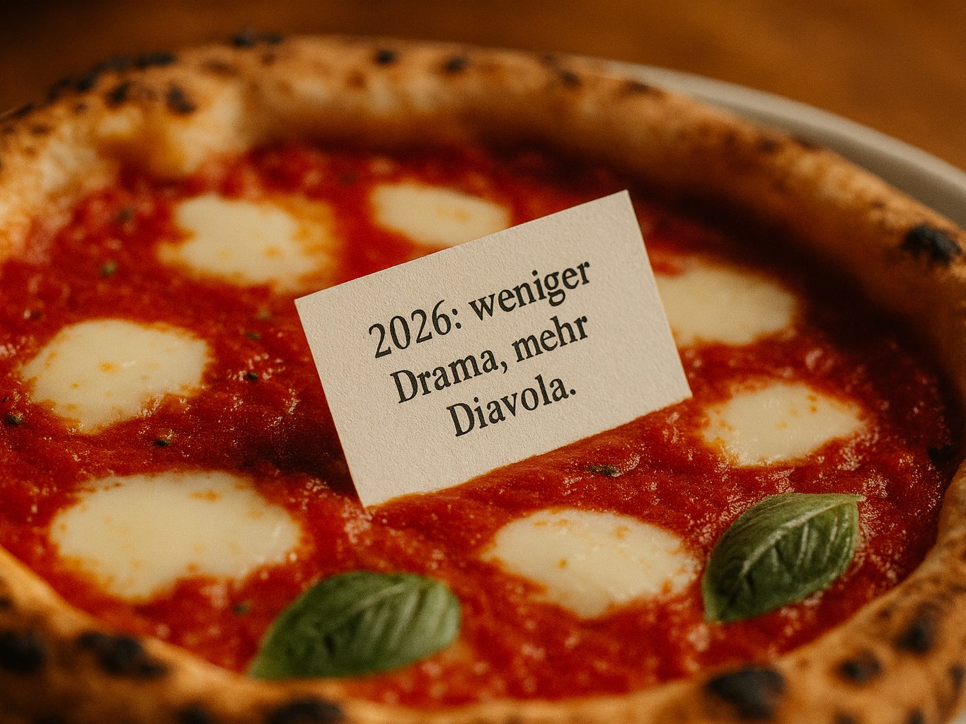 Welches Schicksal erwartet dich im neuen Jahr? Die "Pizza Profeta" weiß es.