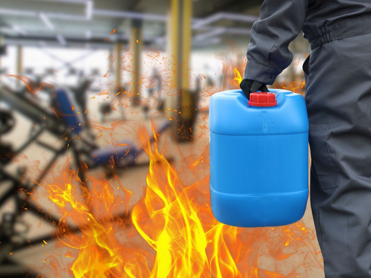 Ein 24-Jähriger setzte ein Fitnesstudio in Wien-Donaustadt in Brand.