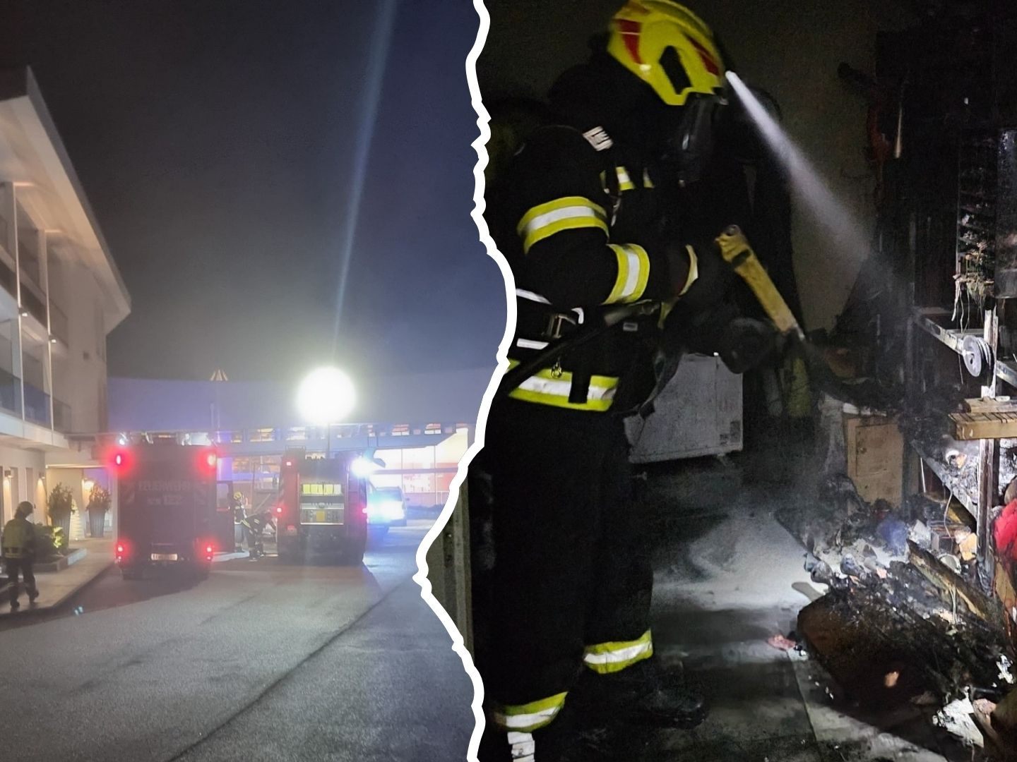 Das Feuer im Technikraum erlosch von selbst.