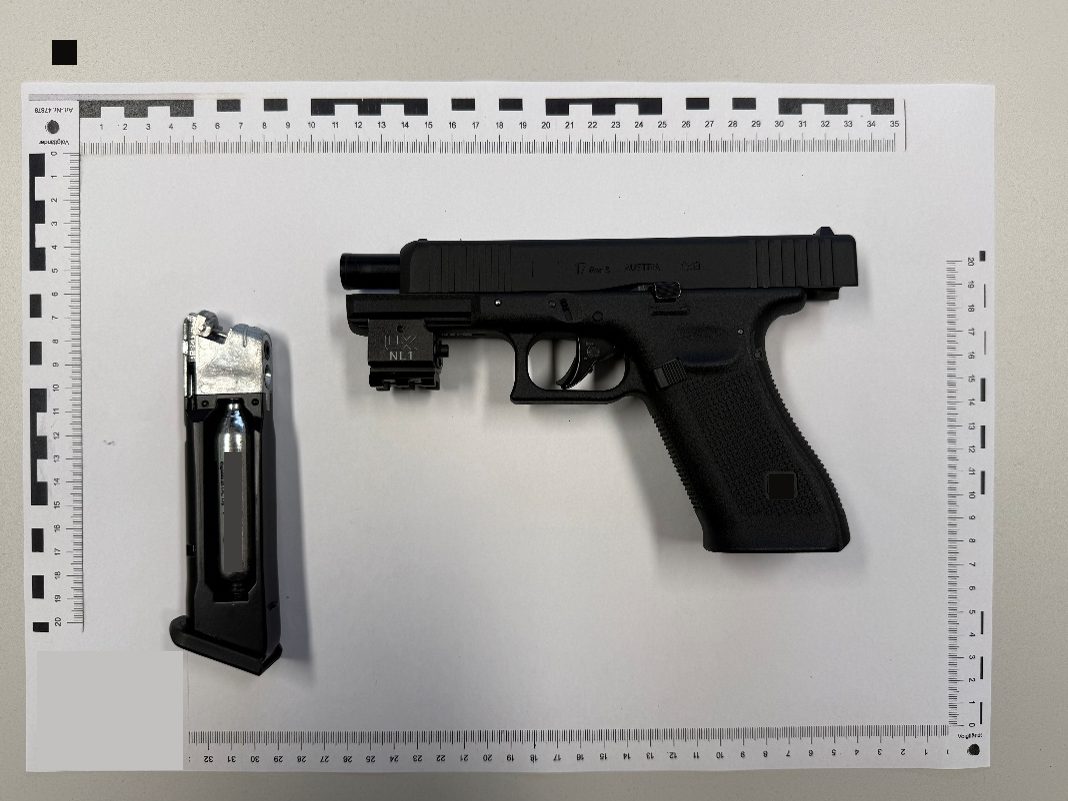 Die Gasdruckpistole wurde sichergestellt.