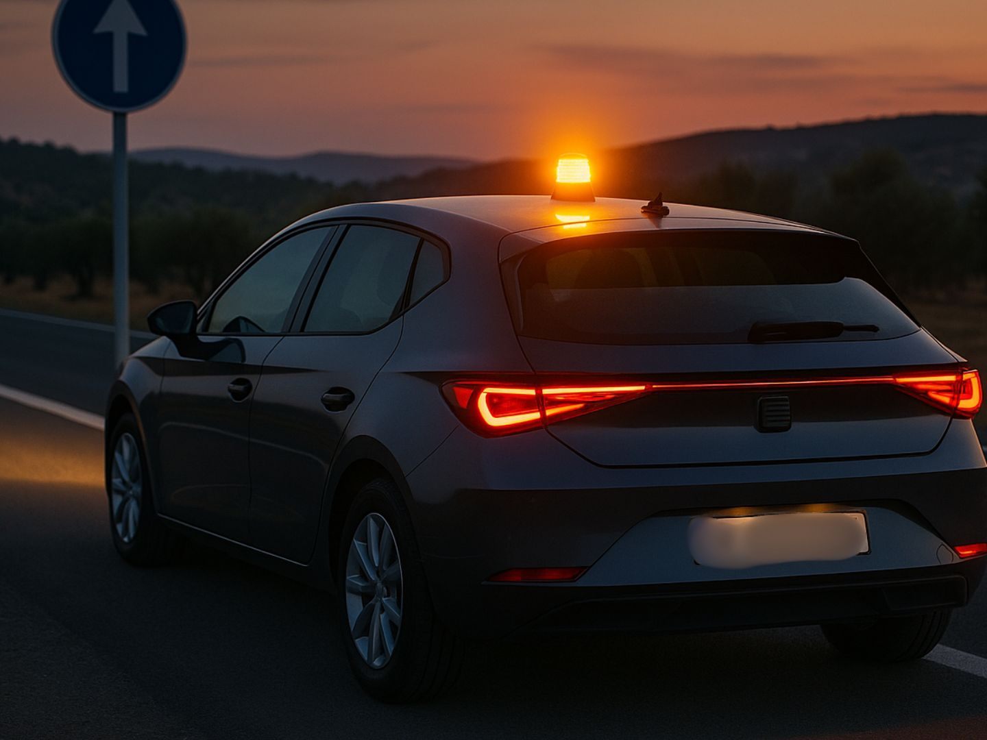 Spanien schafft Warndreieck ab: Neue Warnleuchte ab 2026 Pflicht.