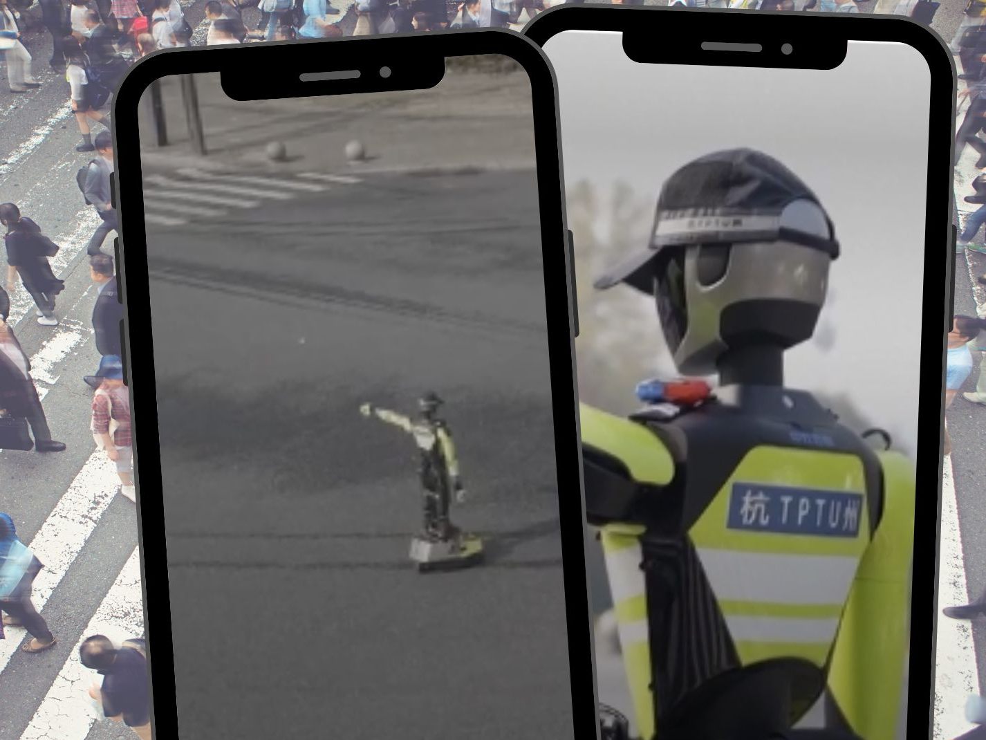 China testet RoboCop: KI-Roboter "Hangxing No.1" regelt Verkehr und meldet Verstöße.